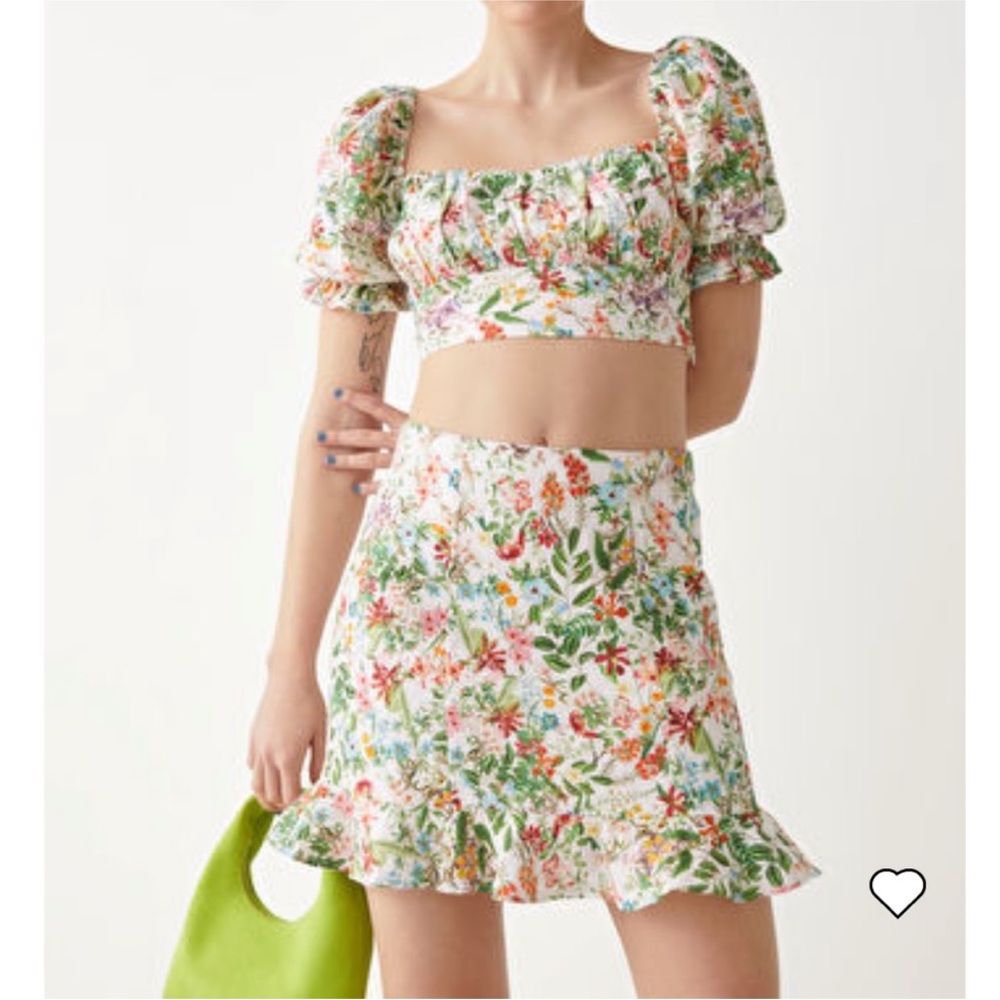 & Other Stories Floral Skirt
